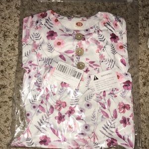 NEW Baby girls new born (0-3month) sleep sack (OPEN BOTTOM) and hat set amazon